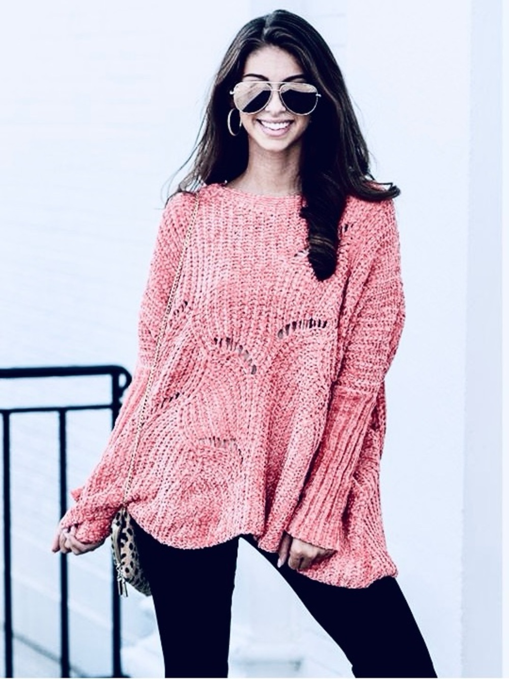 NWOT Love sen VTG chenille cropped open knit pullover sweater | Sz S